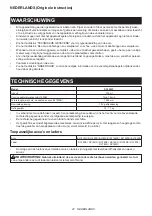 Preview for 47 page of Makita DCL283FZW Instruction Manual