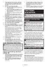 Preview for 8 page of Makita DCS552Z Instruction Manual