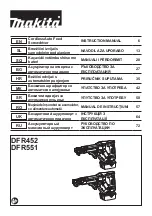 Preview for 1 page of Makita DFR551 Instruction Manual