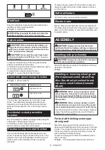 Preview for 12 page of Makita DGA508RFE Instruction Manual