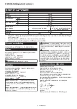 Preview for 9 page of Makita DLX5032T Manual