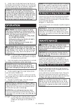 Preview for 10 page of Makita DSC121ZK Instruction Manual