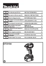 Makita DTD152Z Instruction Manual preview