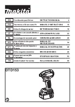 Makita DTD153 Instruction Manual preview