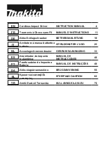 Makita DTD170 Instruction Manual preview