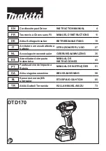 Makita DTD170ZJ Instruction Manual preview