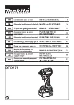 Makita DTD171 Instruction Manual preview