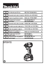 Preview for 1 page of Makita DTD172RTJ Instruction Manual