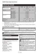 Preview for 39 page of Makita DTW302Z Instruction Manual