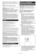 Preview for 8 page of Makita DUB363ZV Instruction Manual