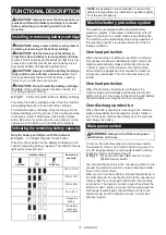 Preview for 12 page of Makita DUB363ZV Instruction Manual