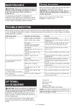 Preview for 14 page of Makita DUB363ZV Instruction Manual