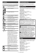 Preview for 67 page of Makita DUC254PTE Instruction Manual