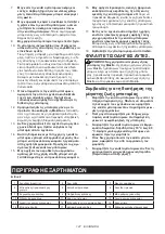 Preview for 127 page of Makita DUC254PTE Instruction Manual