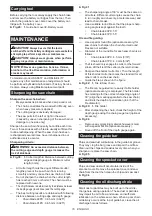 Preview for 16 page of Makita DUC305Z Instruction Manual