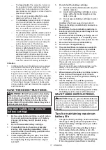 Preview for 11 page of Makita DUC306 Instruction Manual