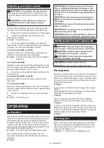 Preview for 15 page of Makita DUC306 Instruction Manual