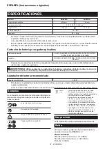 Preview for 57 page of Makita DUH604S Instruction Manual