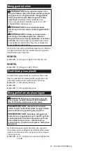 Preview for 47 page of Makita DUR194SFX2 Instruction Manual