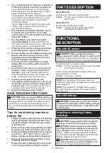 Preview for 10 page of Makita DVC151L Instruction Manual