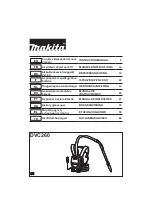 Preview for 1 page of Makita DVC260 Original Instructions Manual