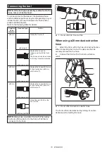 Preview for 10 page of Makita DVC261Z Instruction Manual