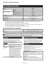 Preview for 69 page of Makita DVC261ZX4 Instruction Manual