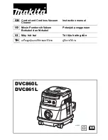 Makita DVC861L Instruction Manual preview