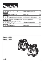 Preview for 1 page of Makita DVC865LZX2 Instruction Manual