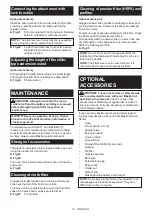 Preview for 13 page of Makita DVC865LZX2 Instruction Manual