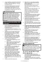 Preview for 35 page of Makita DVC865LZX2 Instruction Manual