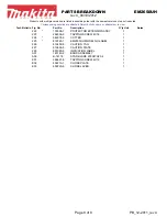 Preview for 8 page of Makita EM2650UH Parts Breakdown