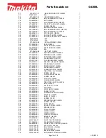 Preview for 16 page of Makita EX Series G4300L Parts Breakdown