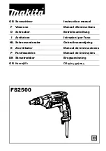 Preview for 1 page of Makita FS2500K Instruction Manual