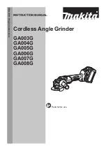 Makita GA007G Instruction Manual preview