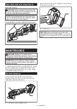 Preview for 17 page of Makita GA012G Instruction Manual