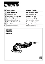 Makita GA4034 Instruction Manual preview