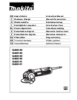 Preview for 1 page of Makita GA4040 Instruction Manual