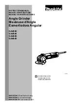 Makita GA4540 Instruction Manual preview