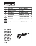 Makita GA5040CN Instruction Manual preview