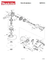 Makita GA7011C Parts Breakdown preview