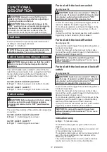 Preview for 12 page of Makita GA7070Y Instruction Manual