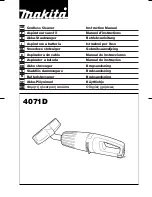 Makita HANDY VAC II 4071D Instruction Manual preview