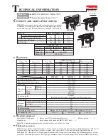 Makita HR3200C Technical Information preview