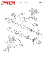 Makita MAKSTAR BTW251 Series Parts Breakdown preview