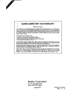 Preview for 20 page of Makita PLANER 2040 Instruction Manual