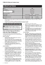 Preview for 2 page of Makita SH02 Instruction Manual