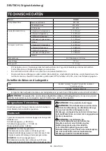 Preview for 66 page of Makita TD003GZ Instruction Manual