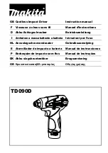 Preview for 1 page of Makita td090 Instruction Manual