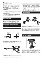 Preview for 6 page of Makita TD110DZ Instruction Manual